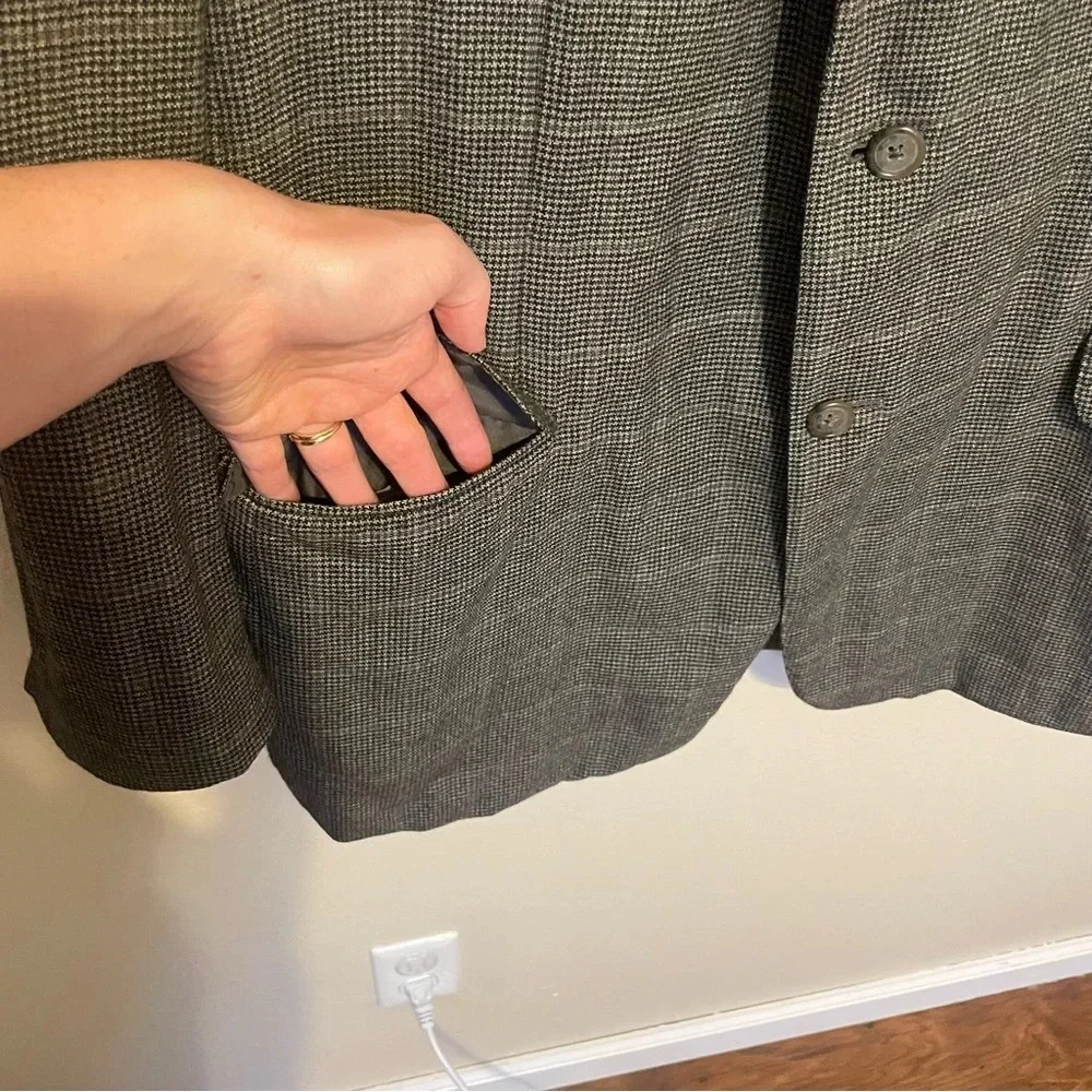 Ermenegildo Zegna Gray 3 Button Jacket READ DESCRIPTION
